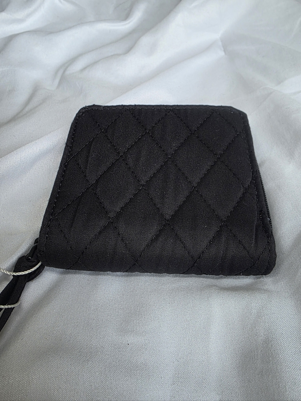 Vera Bradley Moonless Night Black Small Zip Around and Button Fold Wallet NWT - Picture 3 of 6